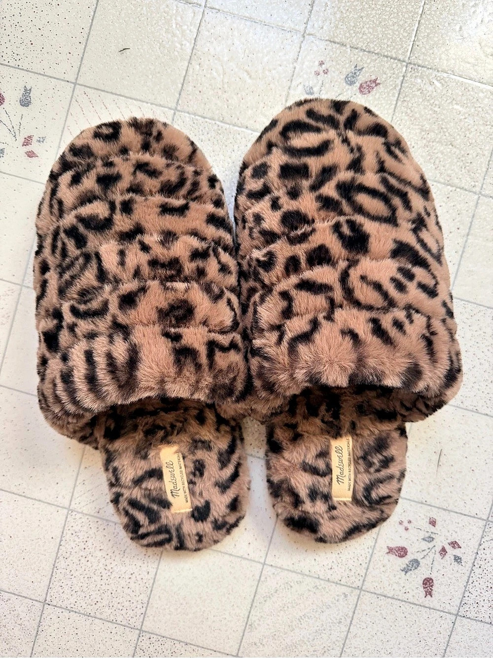Madewell Leopard Print Slippers US 10 Like New